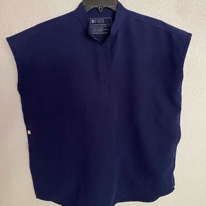 Figs Rafaela Oversized Scrub Top - Navy